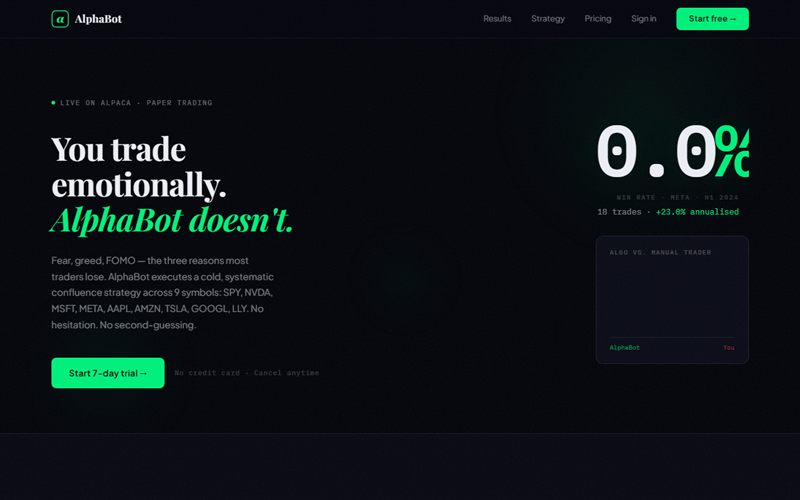 Screenshot of alphabot