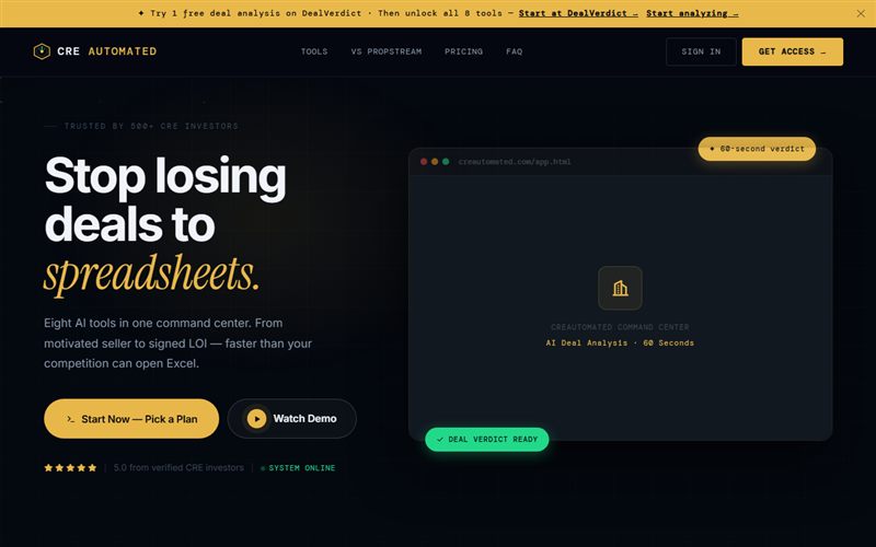 Screenshot of creautomated